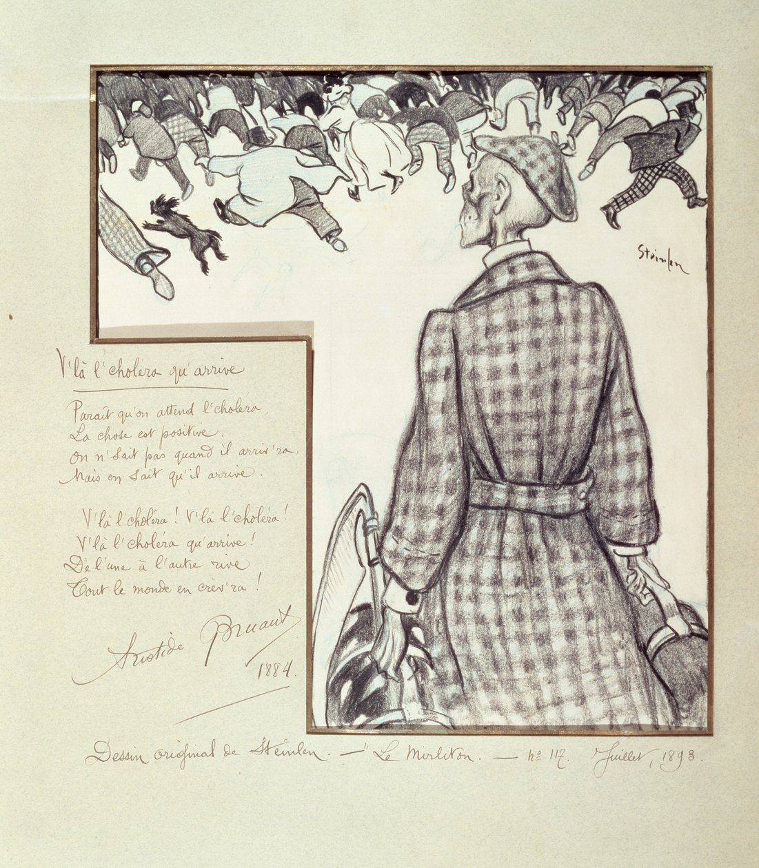 Le choléra arrive, 1898 - Théophile Alexandre Steinlen