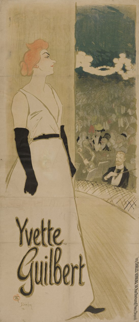 Yvette Guilbert Ambassadeurs, 1894 - Théophile Alexandre Steinlen