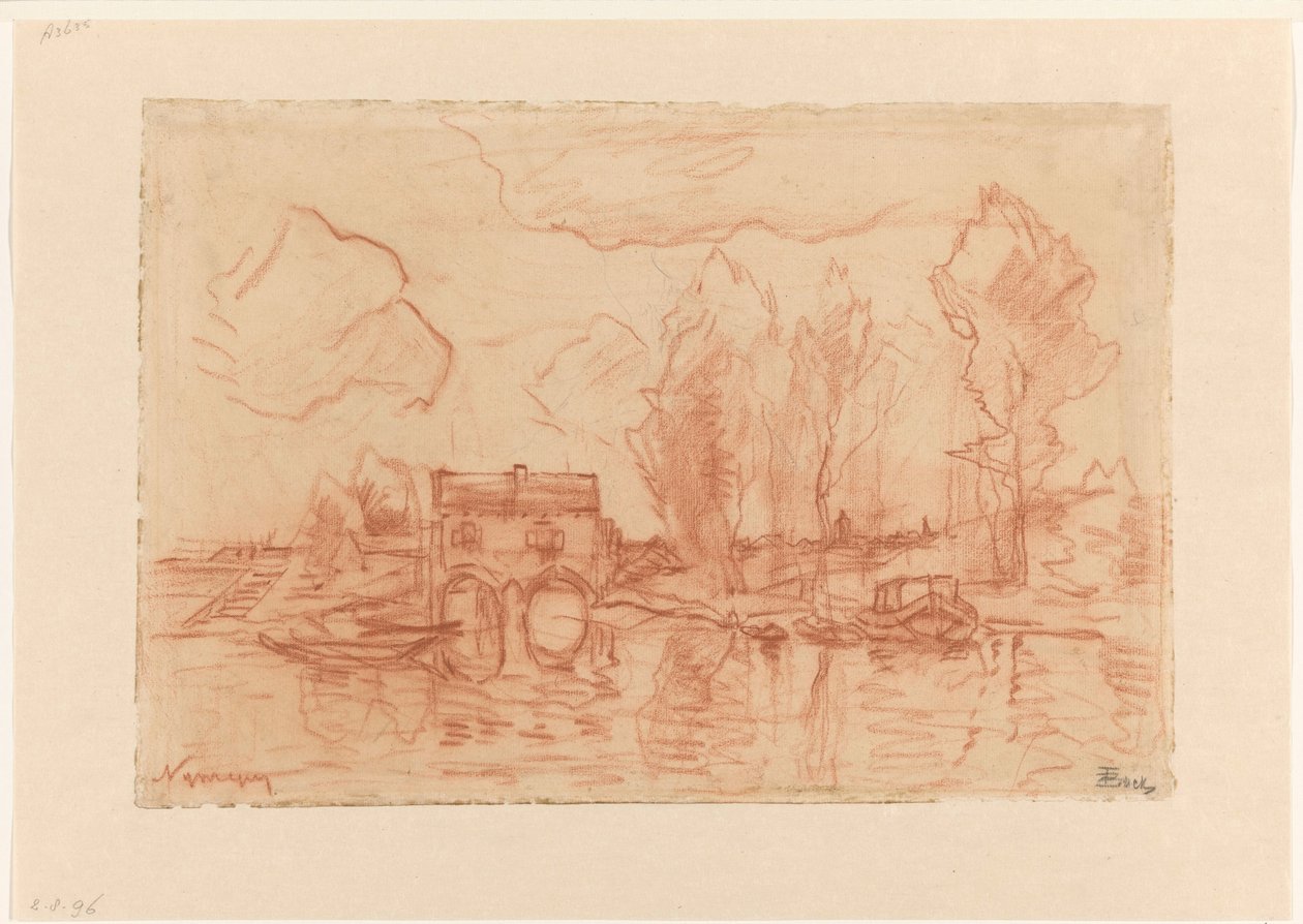 Paysage près de Nimègue - Theophile de Bock
