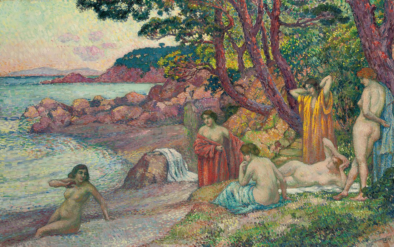 Baigneurs à Cap Benat, 1909 - Théo van Rysselberghe