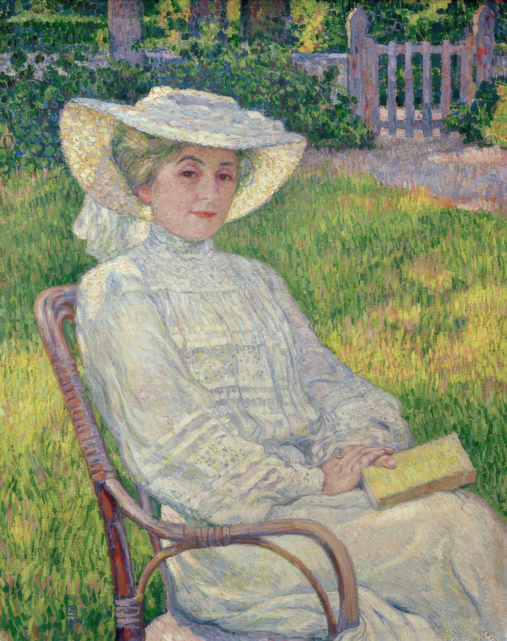 La dame en blanc - Théo van Rysselberghe