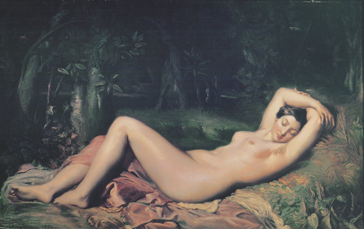 Une nymphe endormie, 1850 - Théodore Chassériau