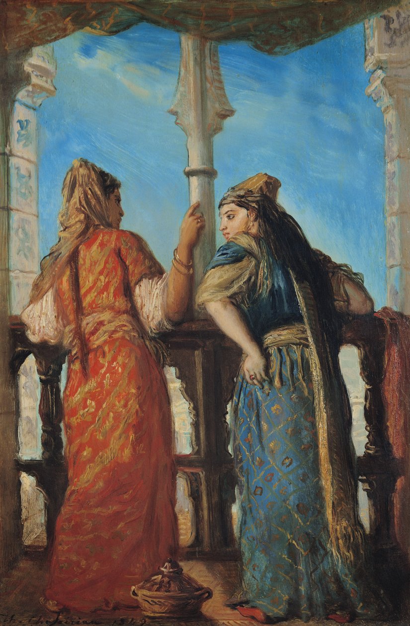 Femmes juives au balcon, Alger, 1849 - Théodore Chassériau
