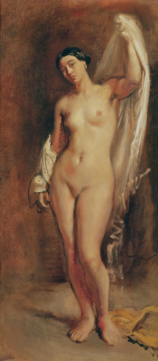 Femme nue debout, étude pour la figure centrale de La Tepidarium - Théodore Chassériau