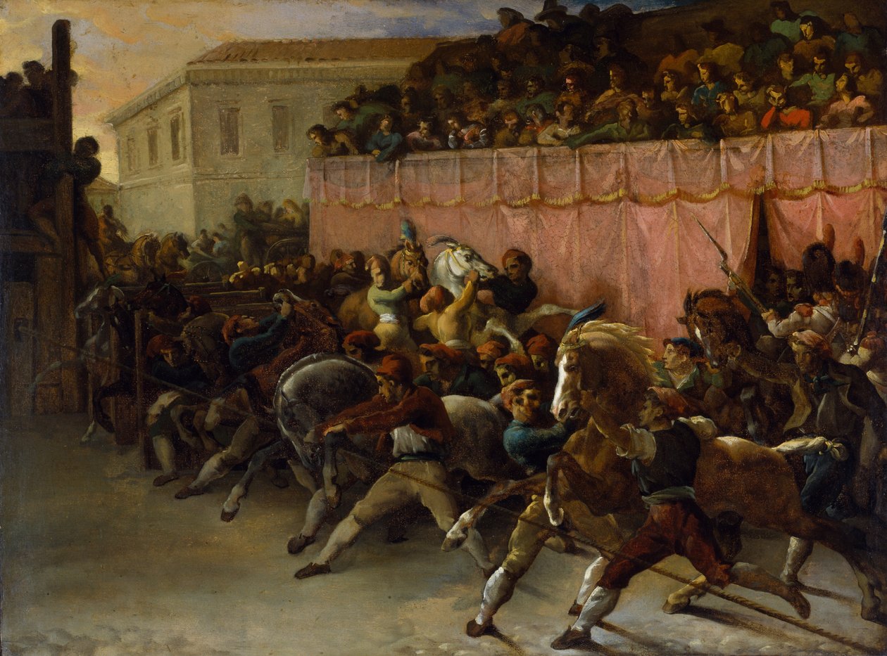 Coureurs sans Cavalier à Rome - Theodore Gericault