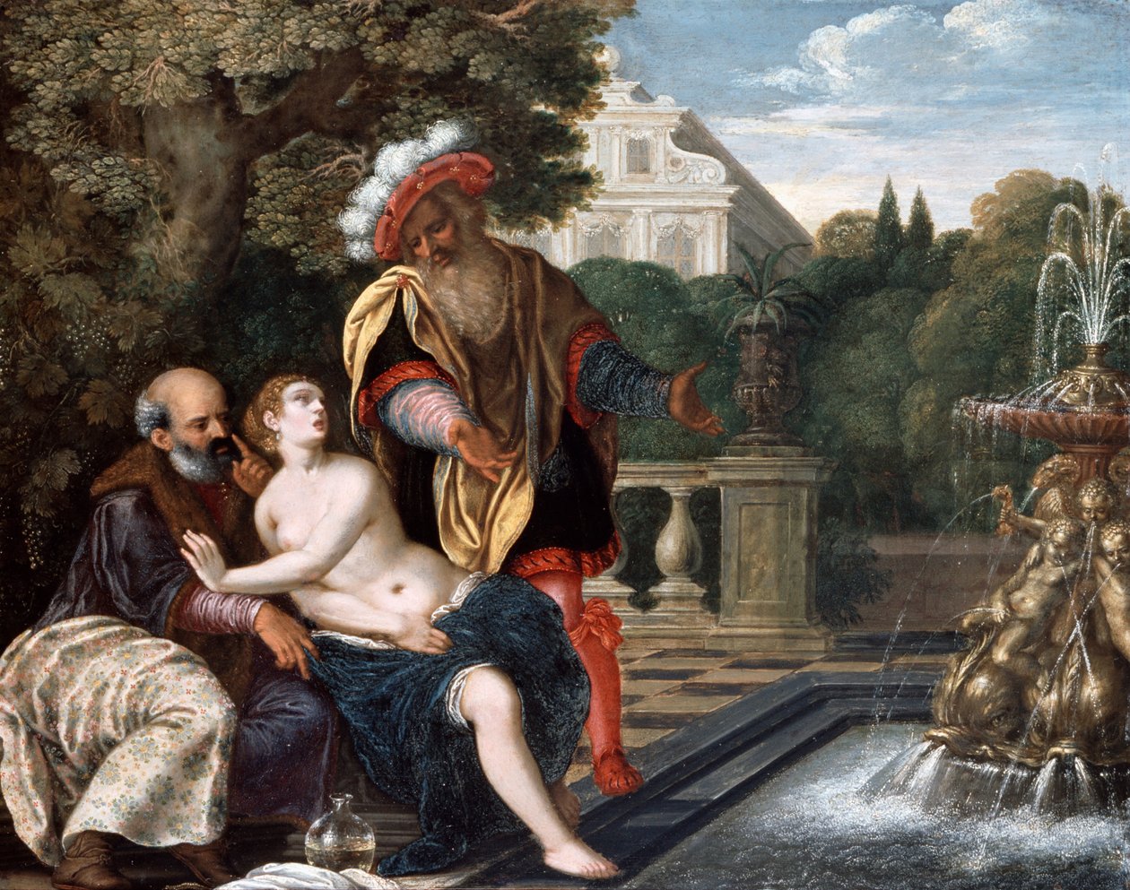 Suzanne et les vieillards - Jakob Ernst Thomann von Hagelstein