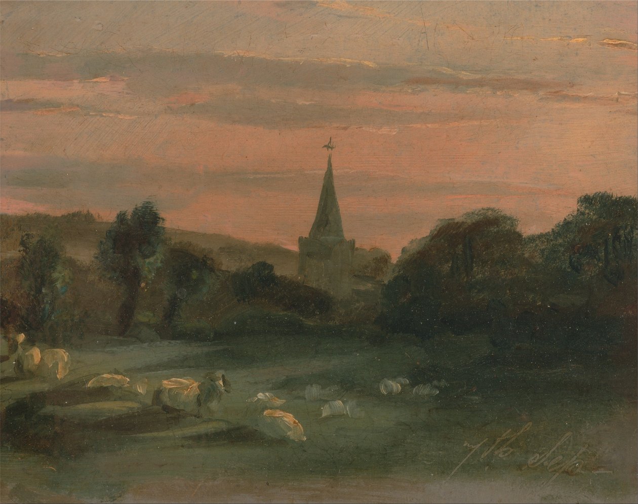 Église de Stoke Poges (recto) - Thomas Churchyard