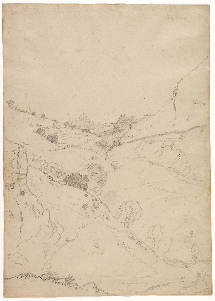 Calatafimi, Sicile, 1842 - Thomas Cole