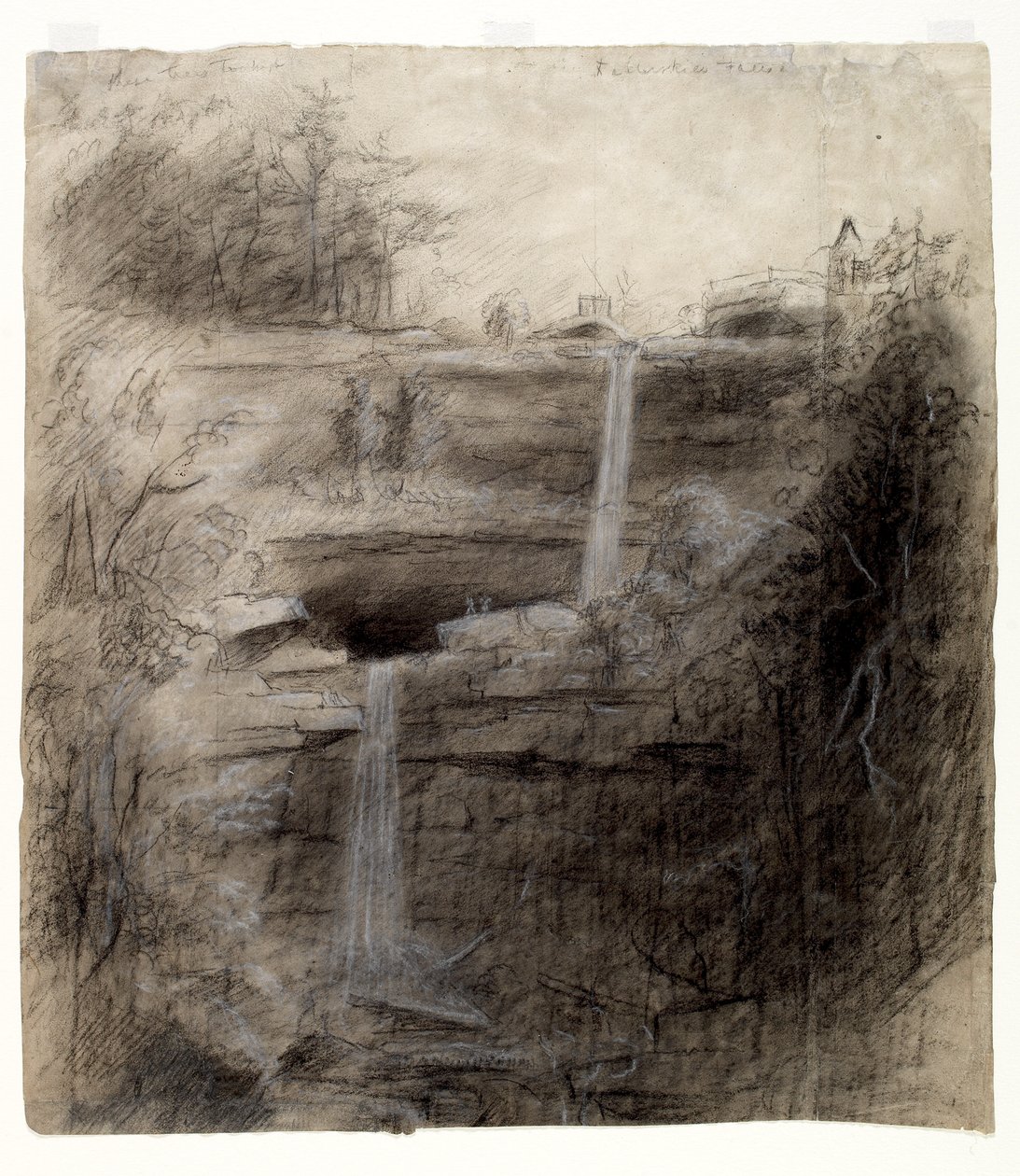 Double cascade - Chutes de Kaaterskill, 1826 - Thomas Cole