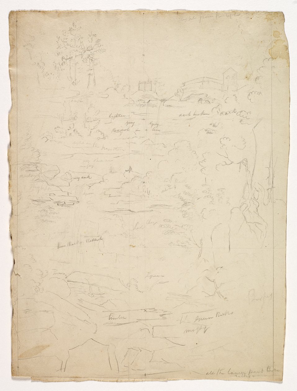 Du sommet des chutes de Kaaterskill, 1826 - Thomas Cole