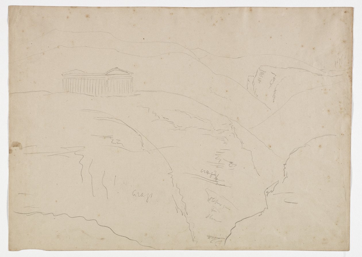 Temple de Ségeste, Sicile - Thomas Cole