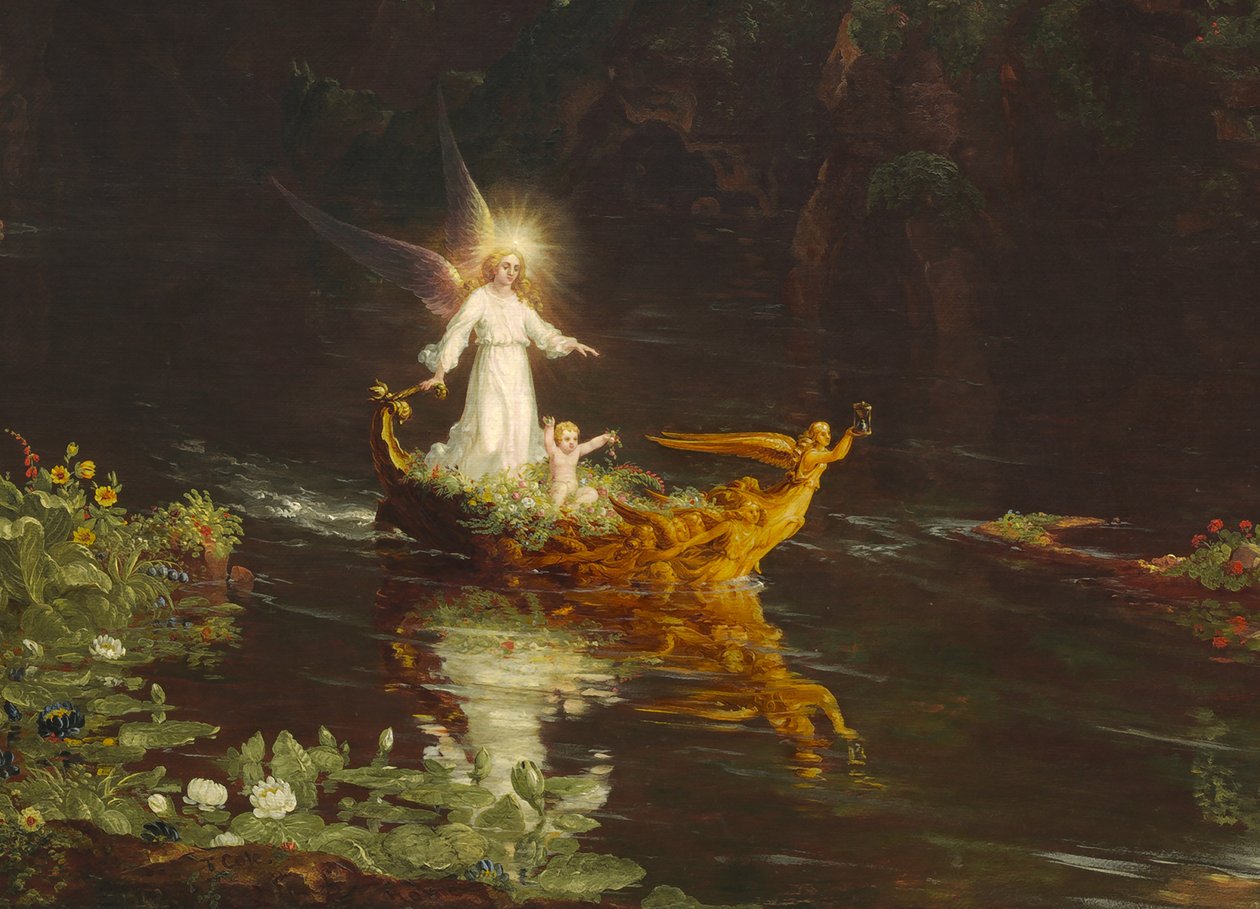 Le Voyage de la vie : Enfance (détail) - Thomas Cole