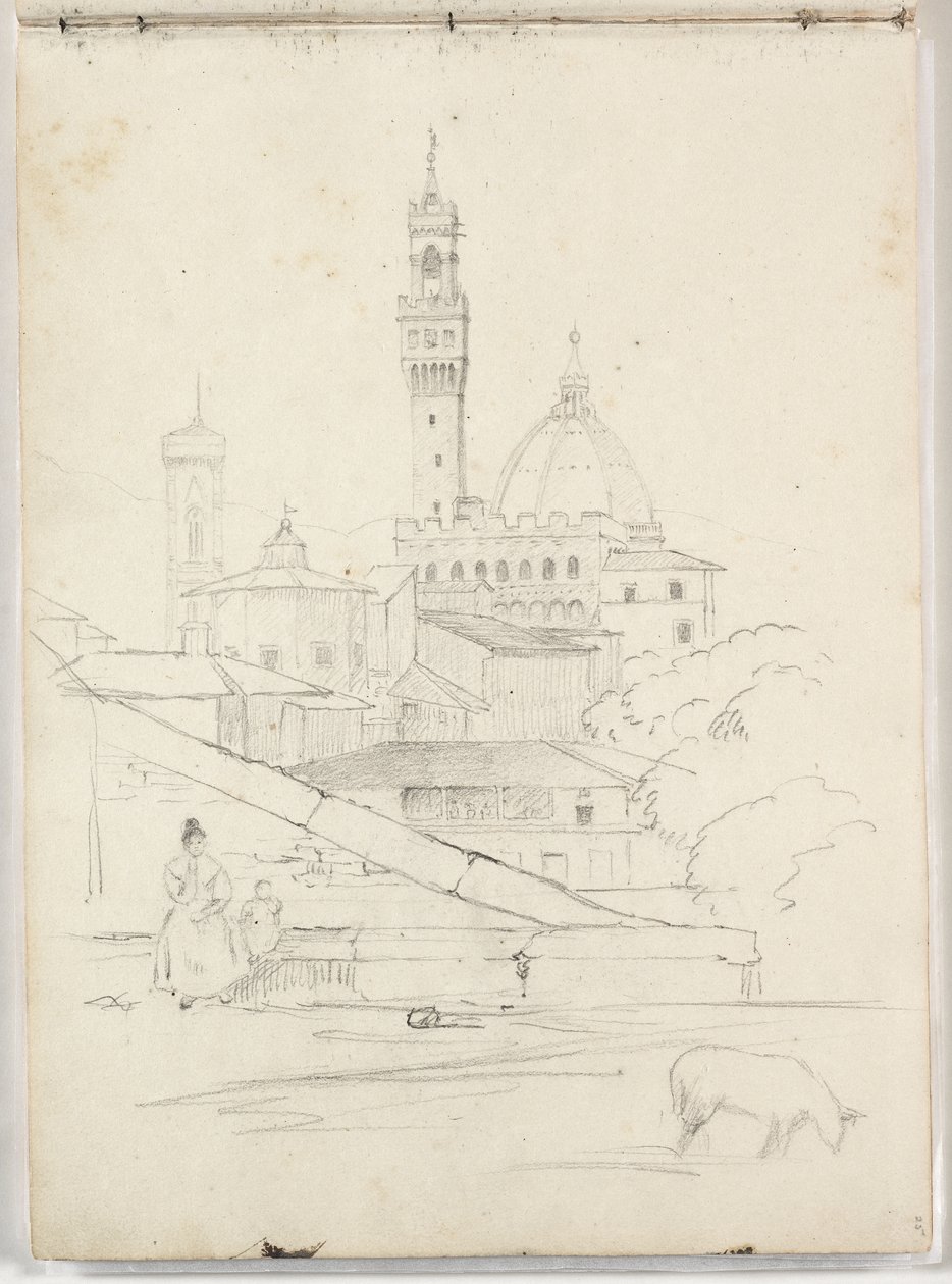 Sans titre (vue partielle de Florence) 1831 - Thomas Cole
