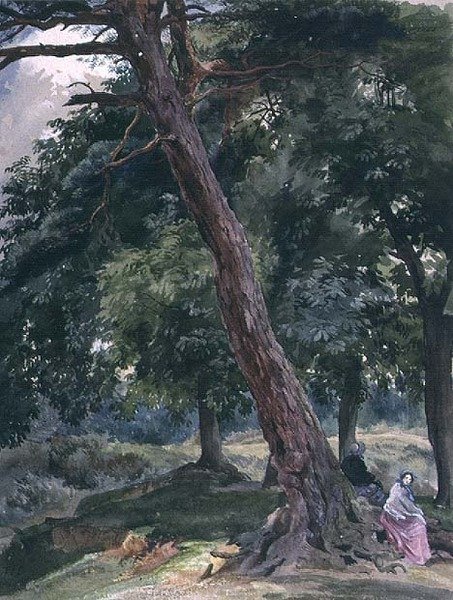 Paysage avec Arbres et Figures - Thomas Collier