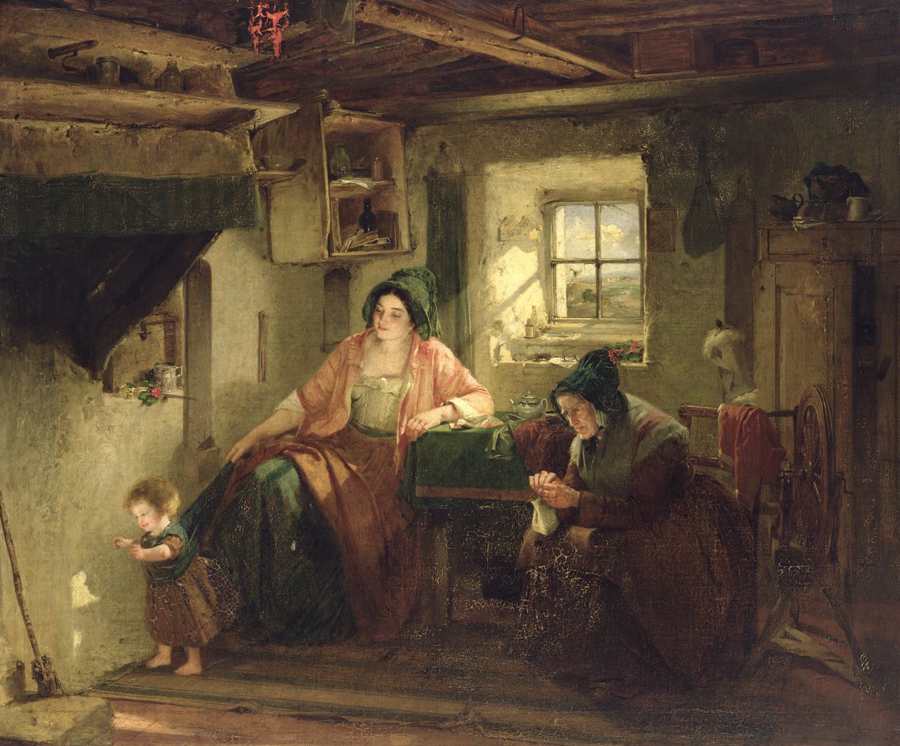 Le rayon de soleil, 1857 - Thomas Faed