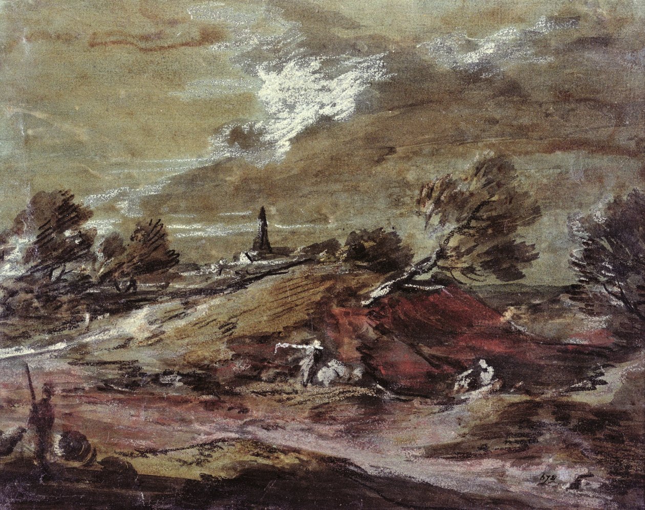 Paysage : Effet de tempête, XVIIIe siècle - Thomas Gainsborough