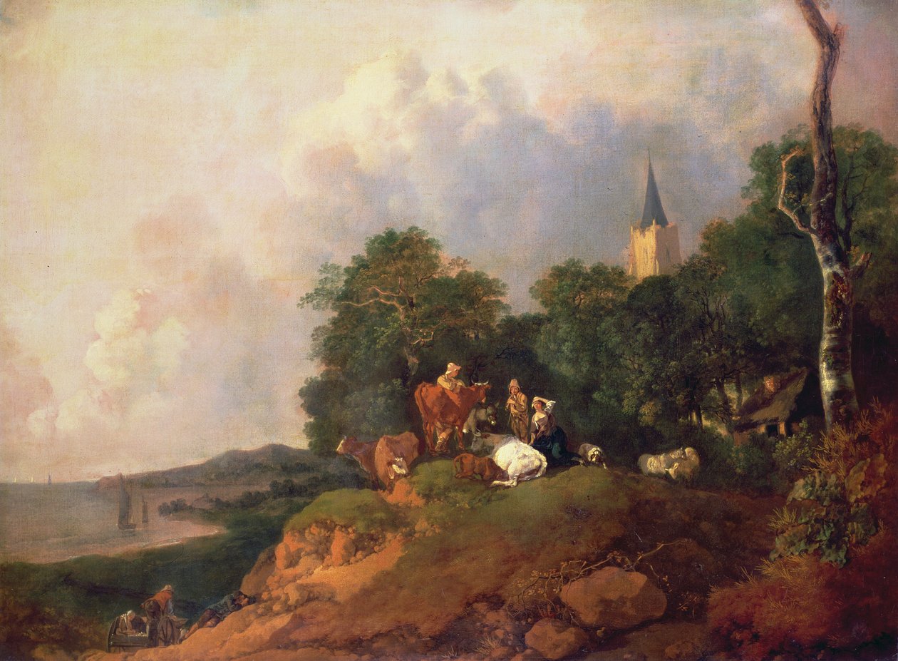 Vue près de la côte, vers 1750-55 - Thomas Gainsborough