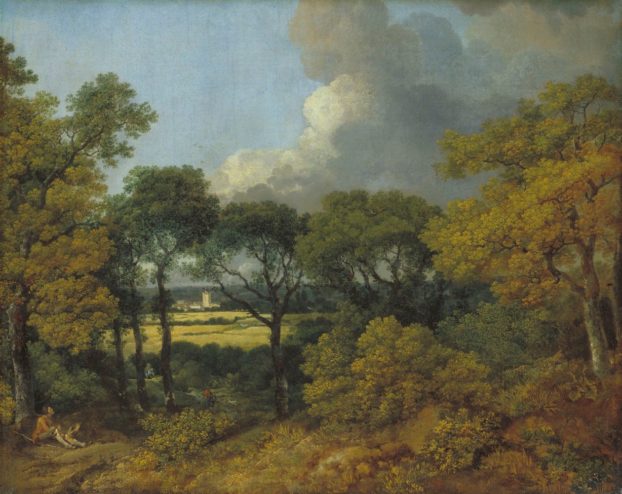 Paysage boisé avec un paysan se reposant - Thomas Gainsborough