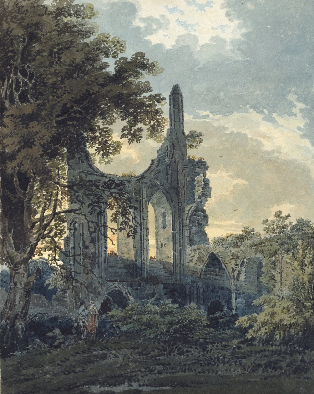 Abbaye de Byland, Yorkshire, c.1793 - Thomas Girtin