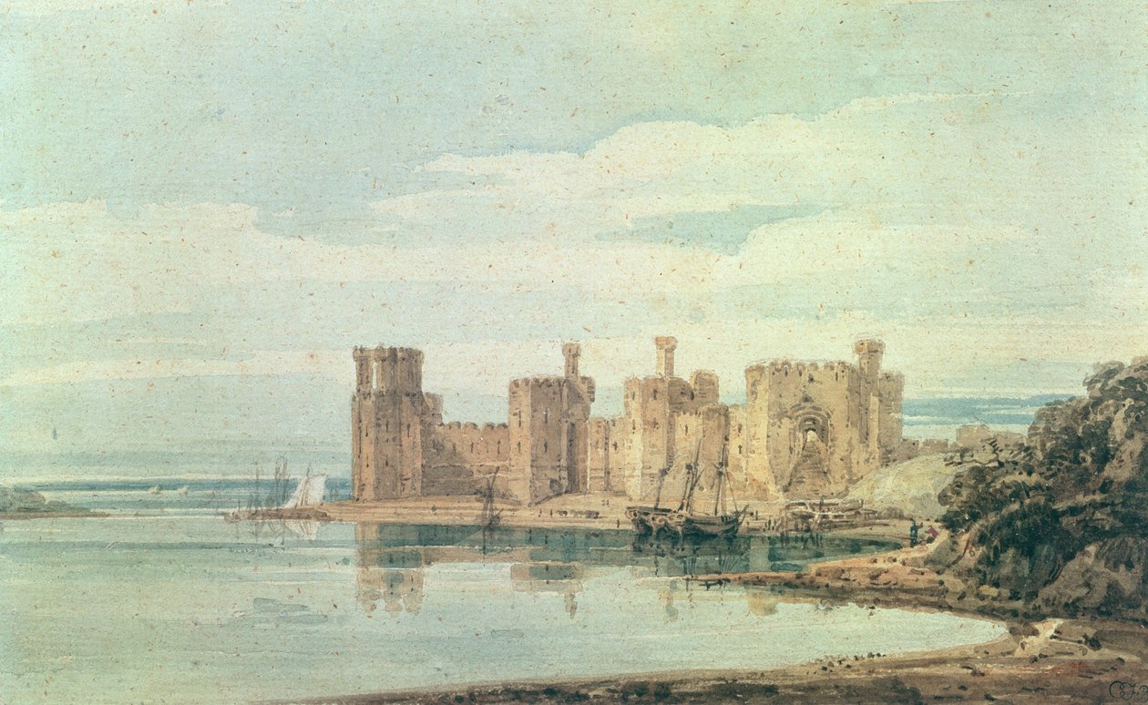 Château de Caernarvon - Thomas Girtin