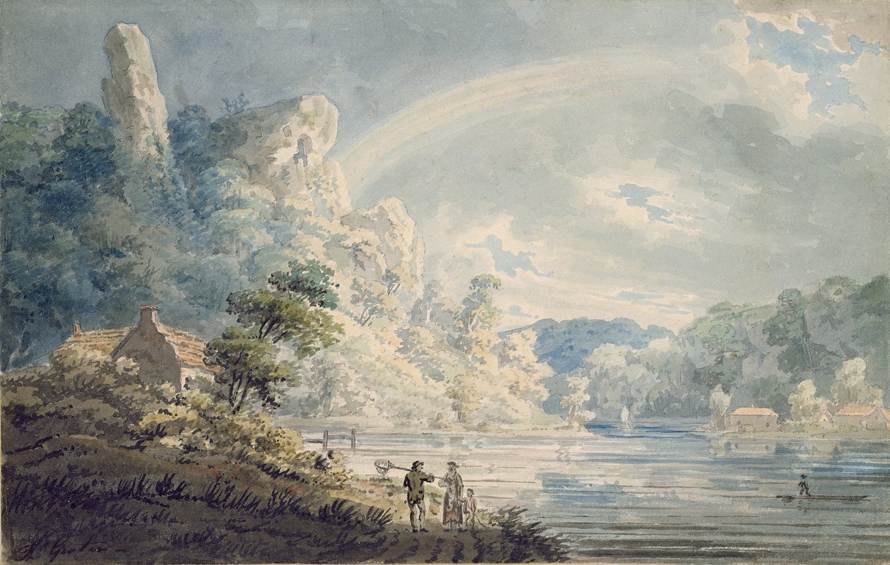 Scène près du New Weir, Monmouthshire - Thomas Girtin