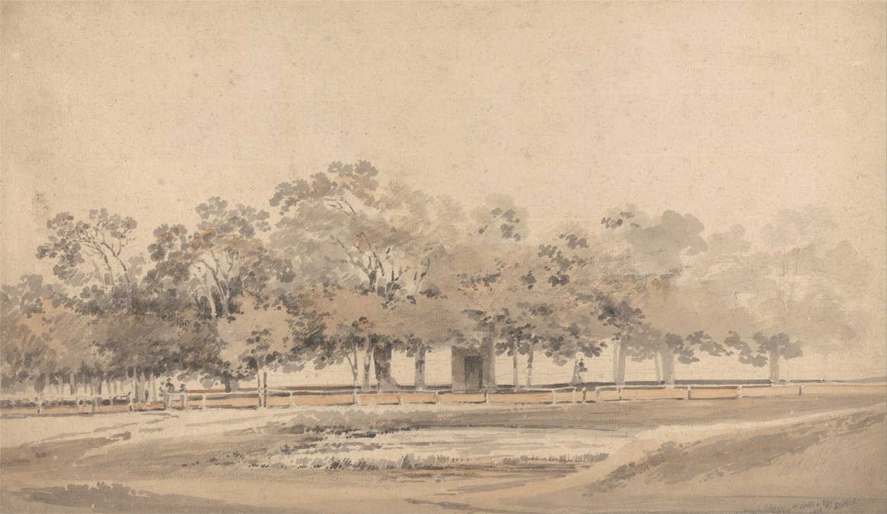 Arbres à Hyde Park, Londres - Thomas Girtin