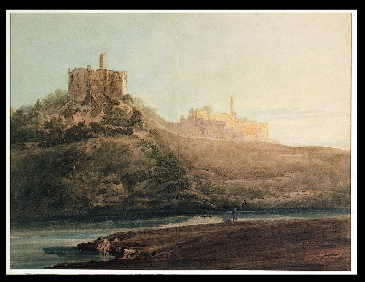 Château de Warkworth, Northumberland, vers 1798 - Thomas Girtin