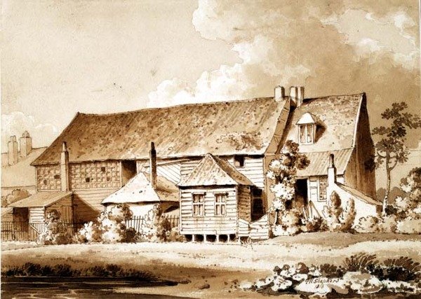 Maison de Réunion de John Bunyan, Zoar Street, Gravel Lane, Southwark, Londres, 1813 - Thomas Hosmer Shepherd