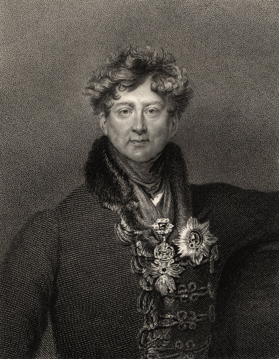 Roi George IV, gravé par Edward Scriven, d