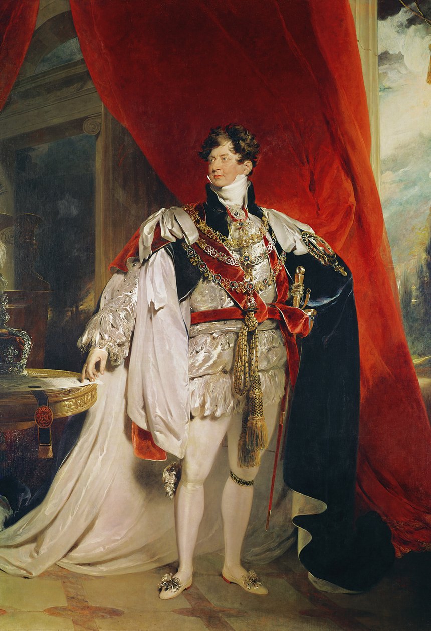 Le Prince Régent, plus tard George IV (1762-1830) dans ses robes de la Jarretière, 1816 - Thomas Lawrence