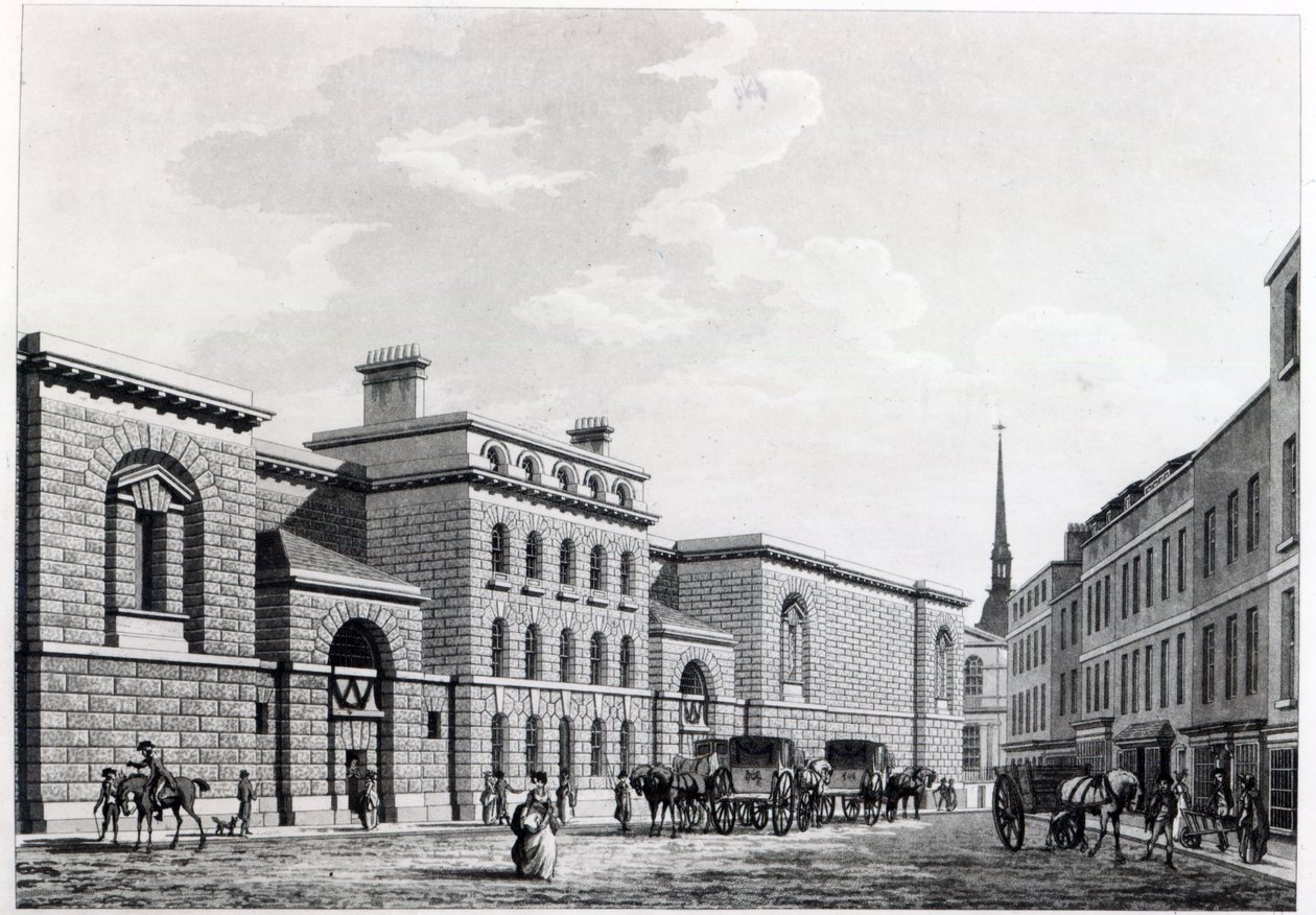 Prison de Newgate, 1799 - Thomas Malton Jnr.