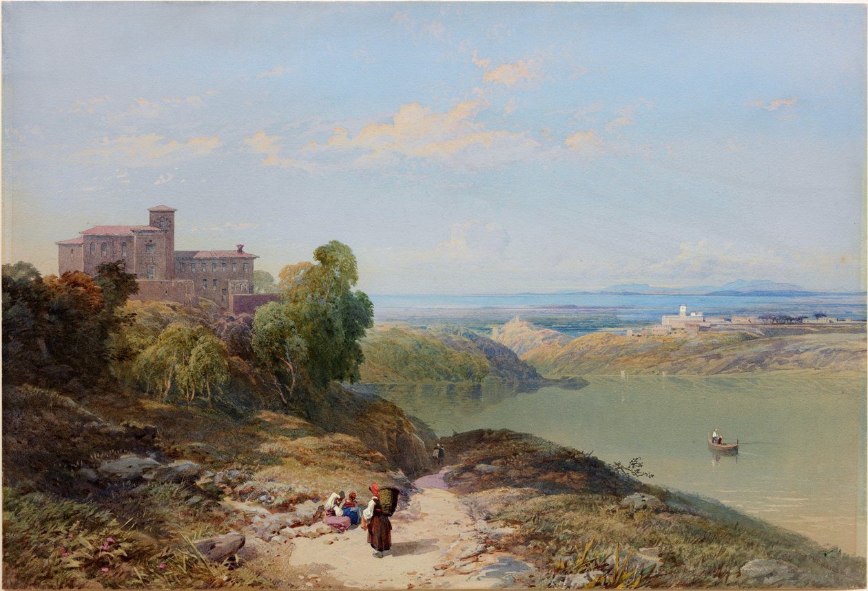 Scène de lac italien - Thomas Miles II Richardson
