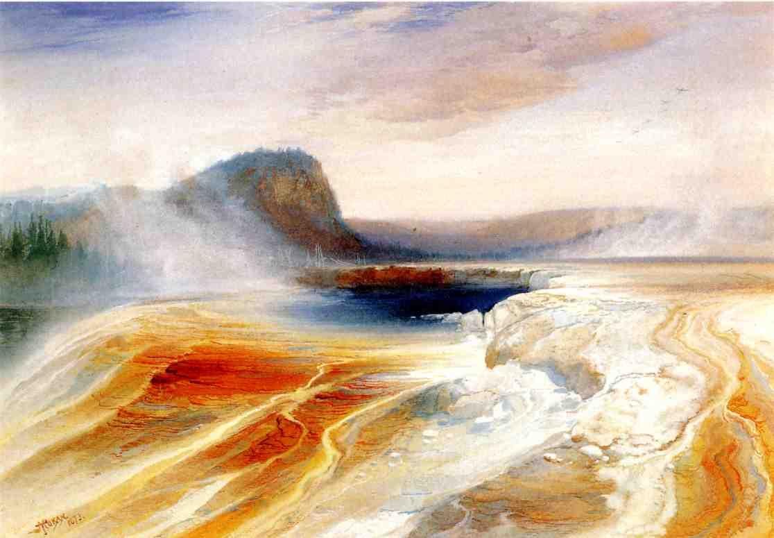Bassin inférieur des geysers - Thomas Moran
