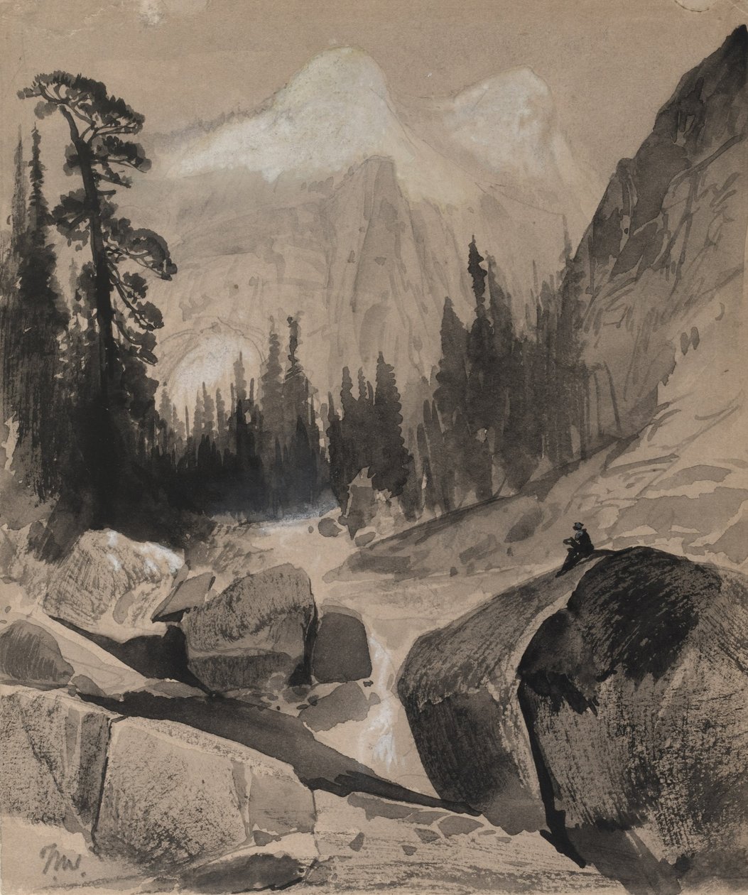 Le Dôme Nord, Yosemite, Californie - Thomas Moran