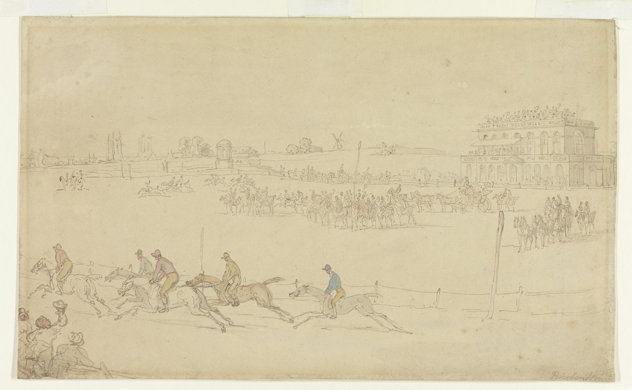 Une course à Knavesmire à York - Thomas Rowlandson