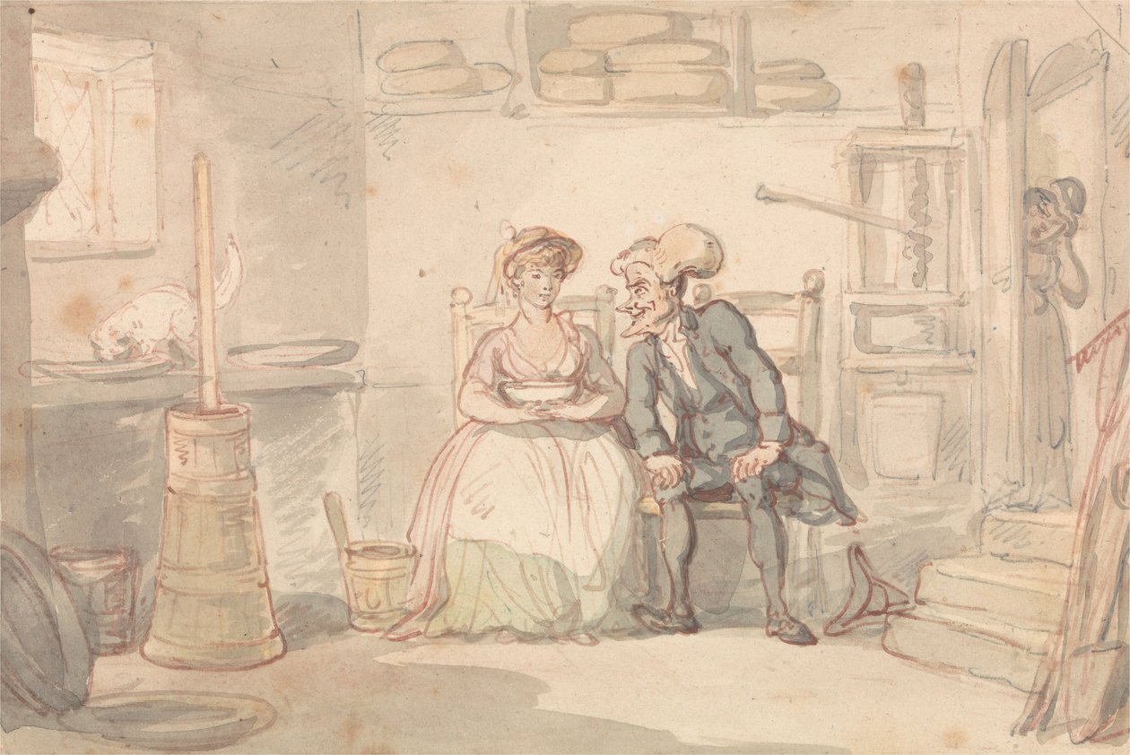 Dr Syntax et la laitière - Thomas Rowlandson