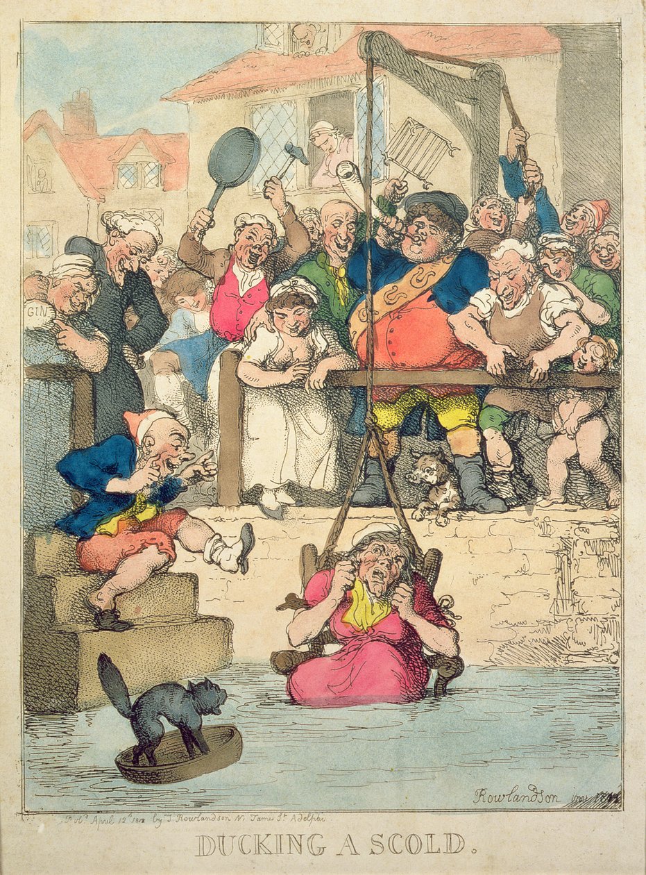 Plonger une mégère, 1812 - Thomas Rowlandson