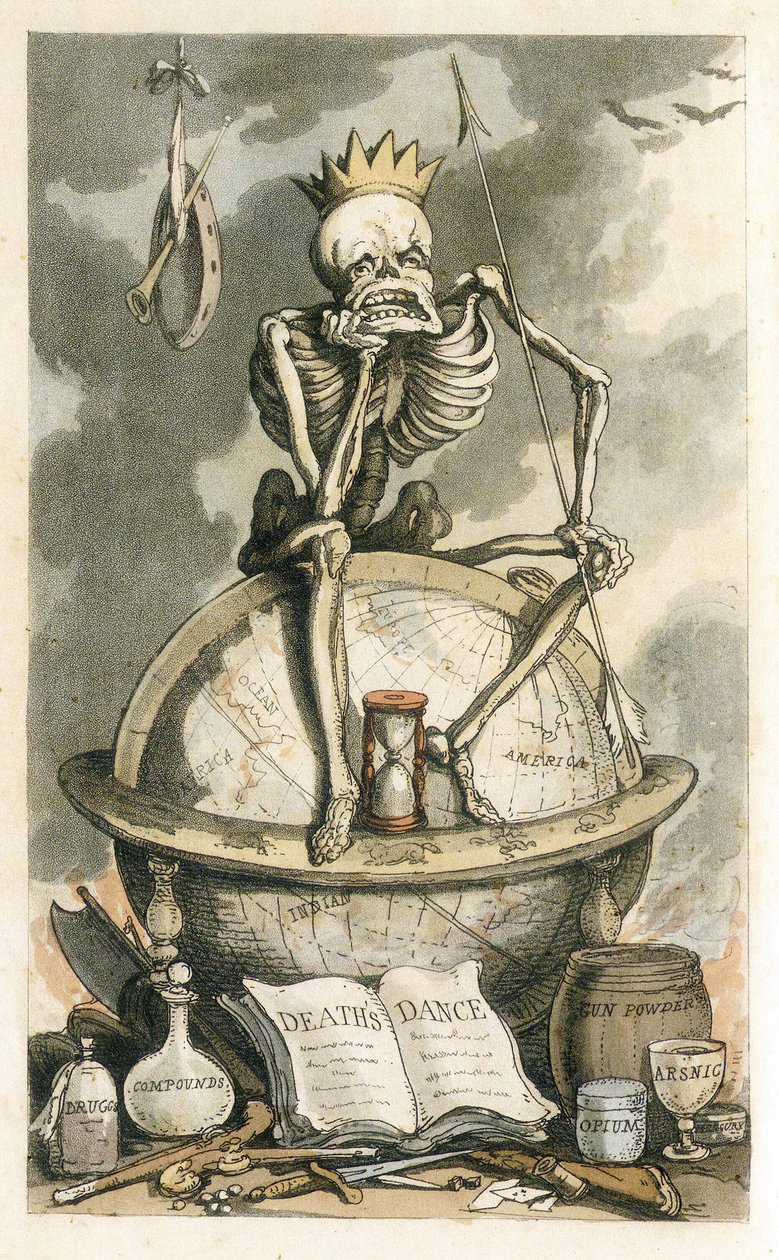Frontispice de The English Dance of Death, pub. 1815 - Thomas Rowlandson