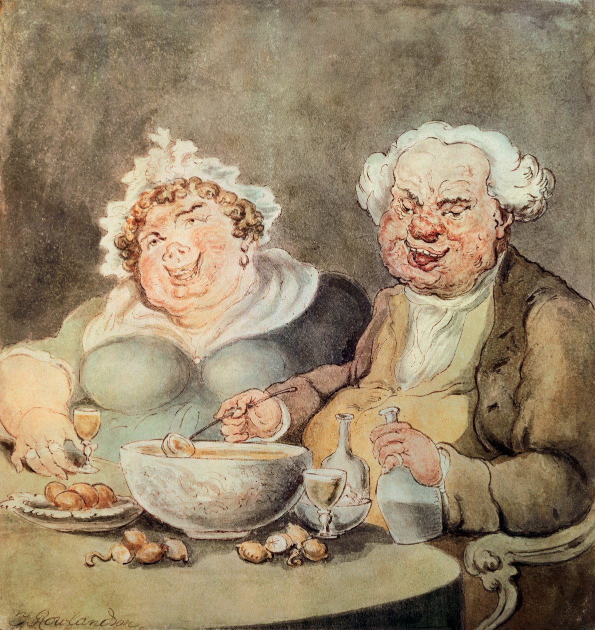 Les Gloutons, c.1800-05 - Thomas Rowlandson