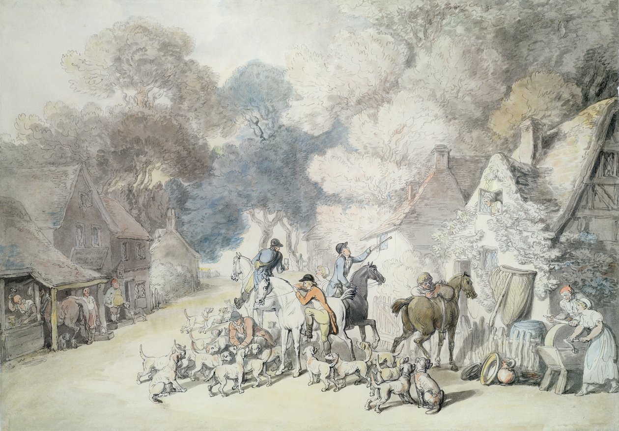 Sortie du matin, une scène dans la forêt de Windsor, c.1801 - Thomas Rowlandson