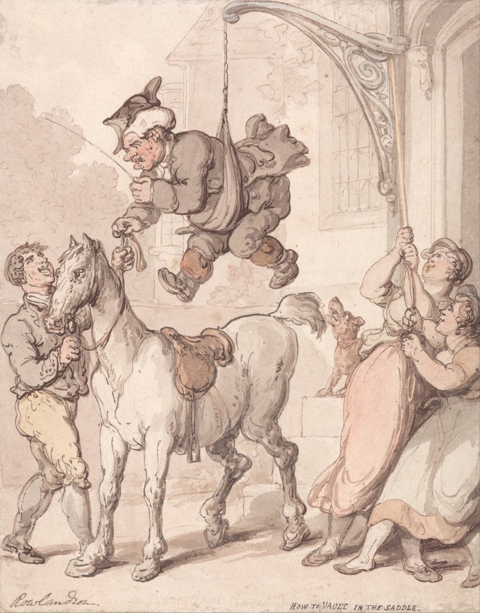Comment sauter en selle - Thomas Rowlandson