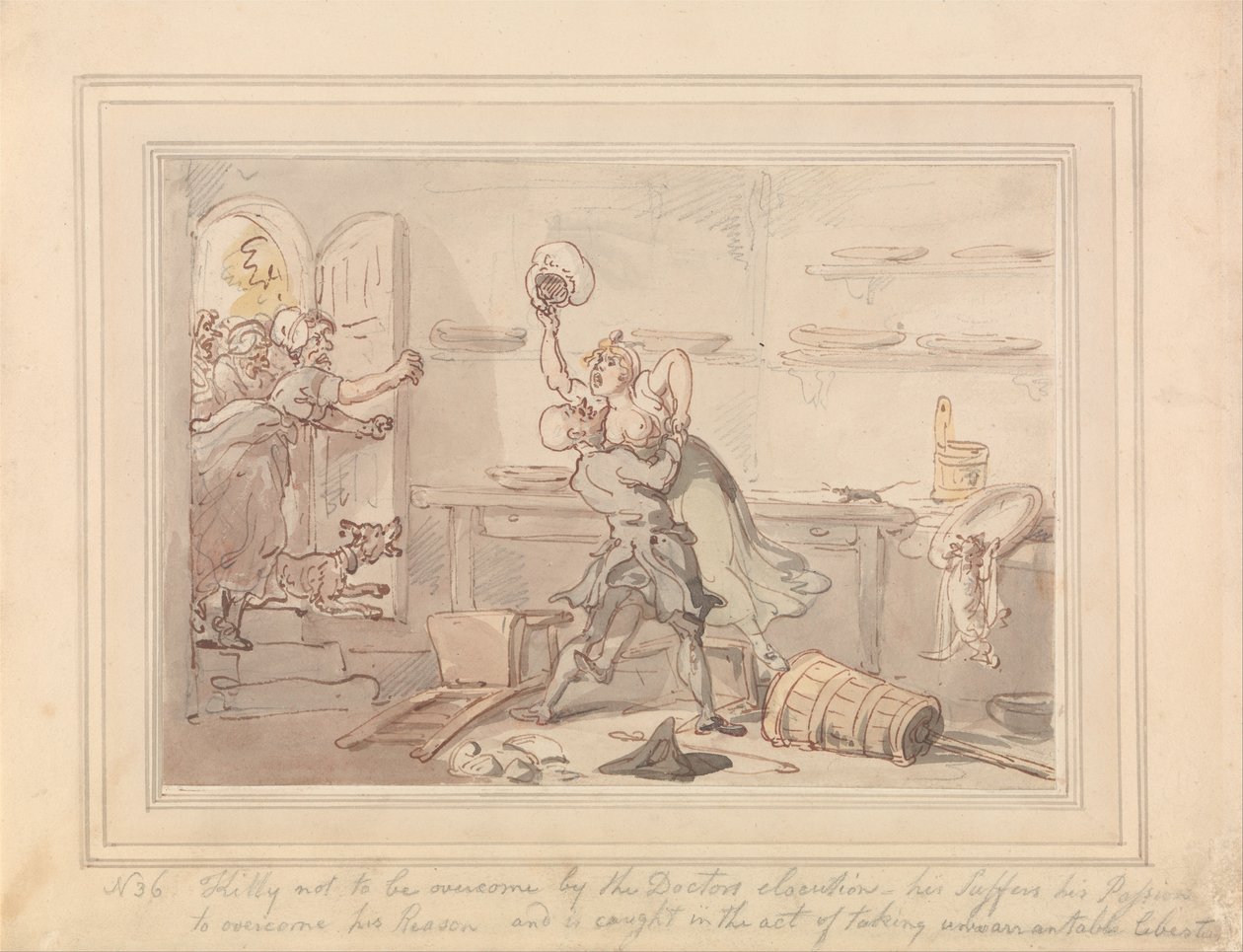Kitty vaincue - Thomas Rowlandson