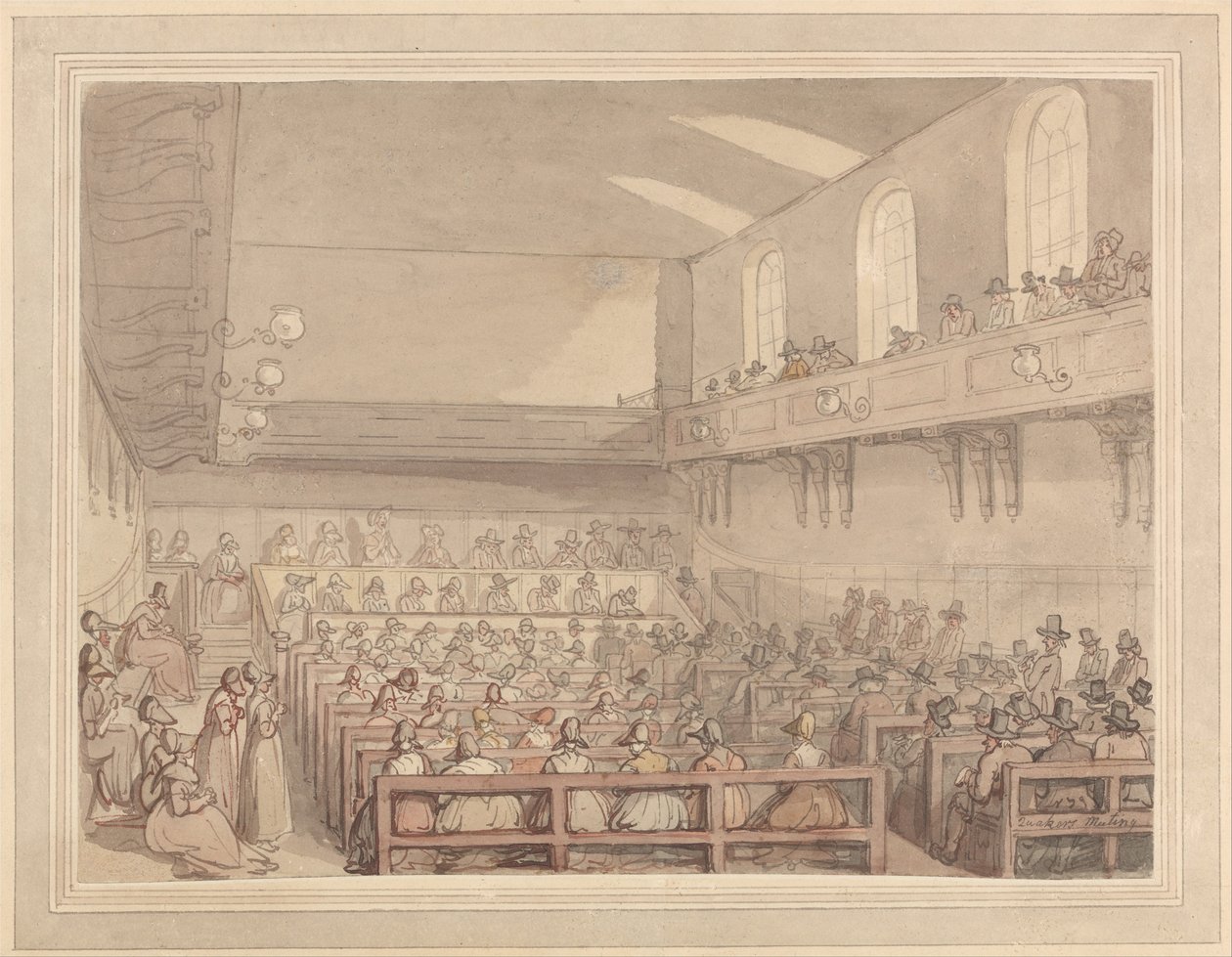 Réunion des Quakers - Thomas Rowlandson