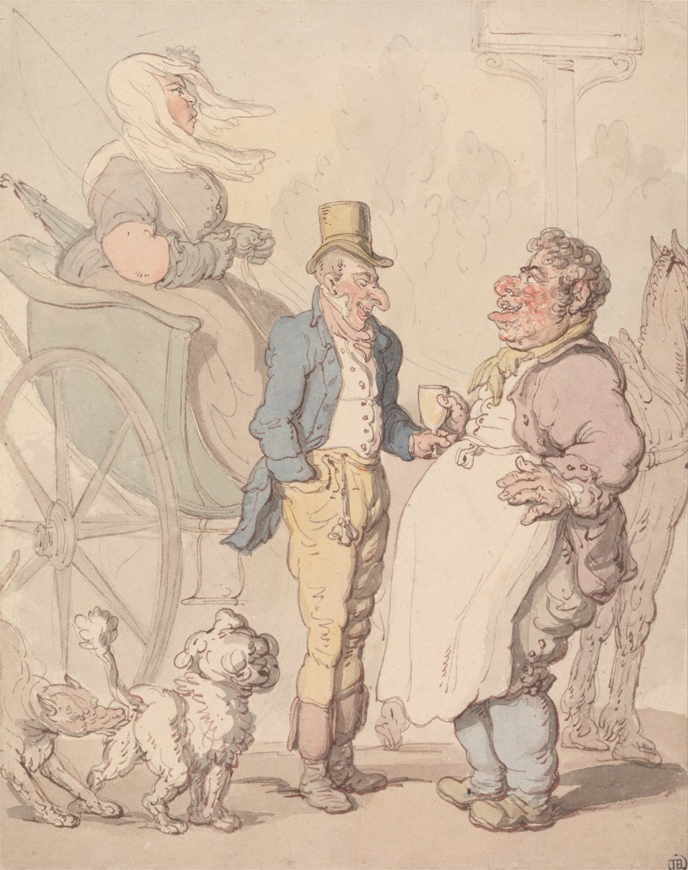 Billy le Mince Prenant un Rafraîchissement - Thomas Rowlandson