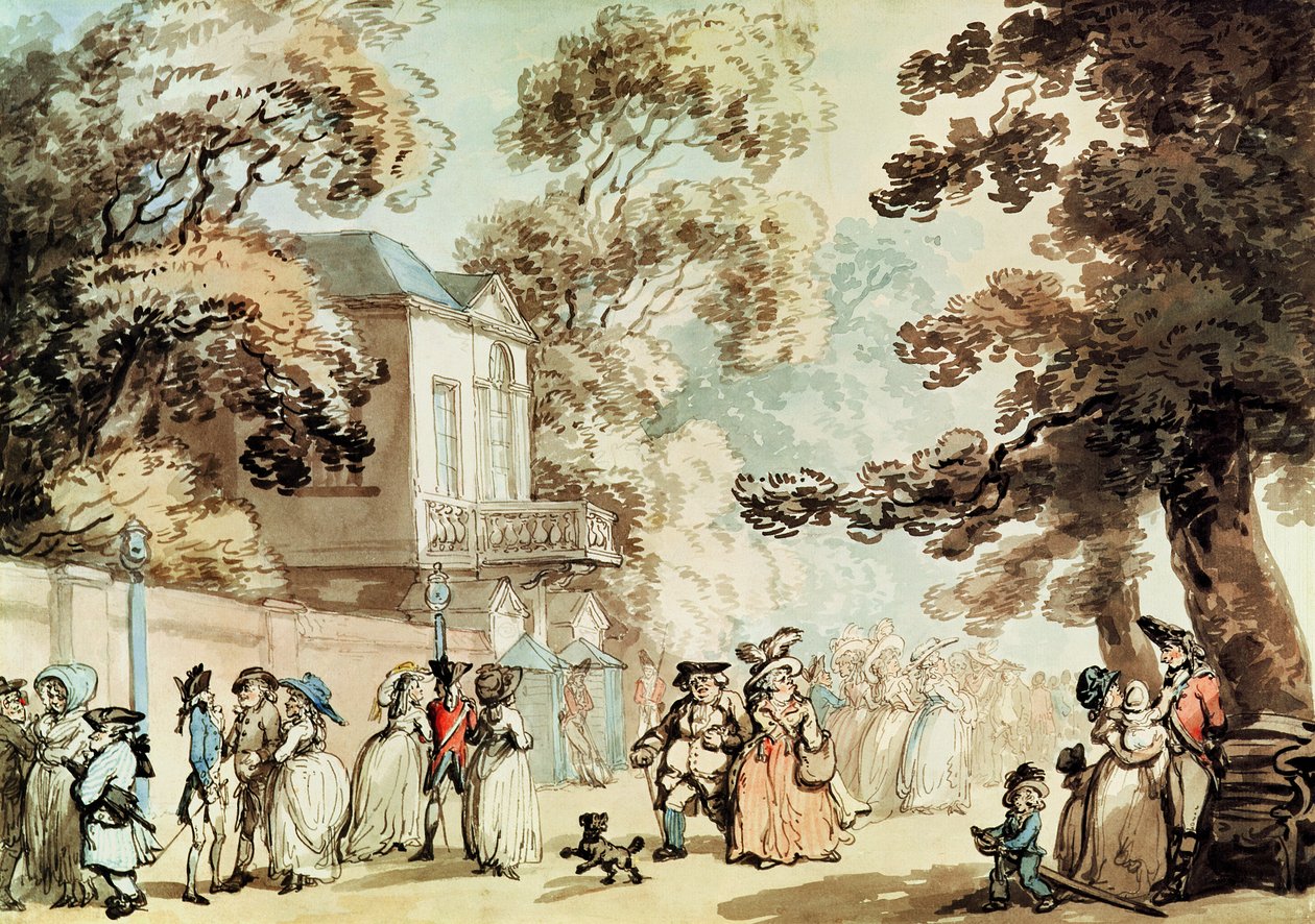 Jardins de printemps, Ranelagh - Thomas Rowlandson