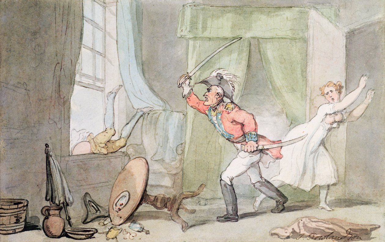 Le Mari en colère - Thomas Rowlandson
