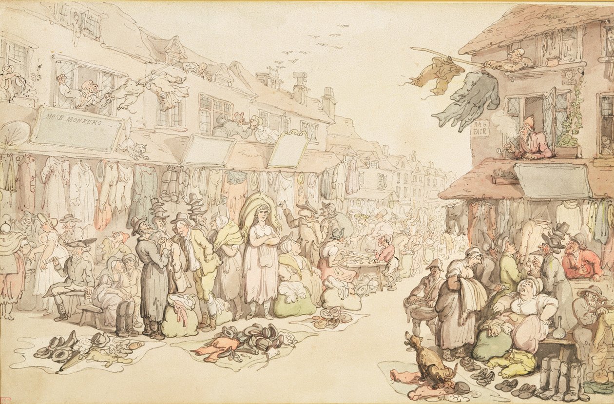 La foire aux chiffons - Thomas Rowlandson