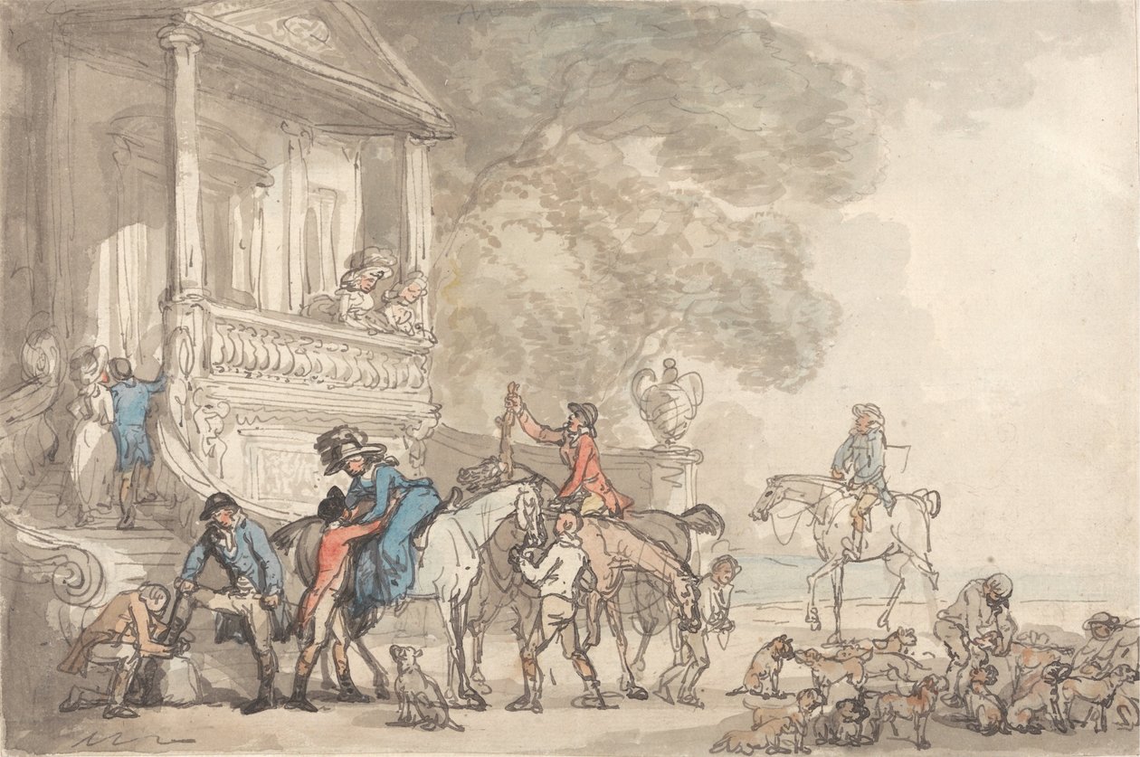 Le retour de la chasse - Thomas Rowlandson