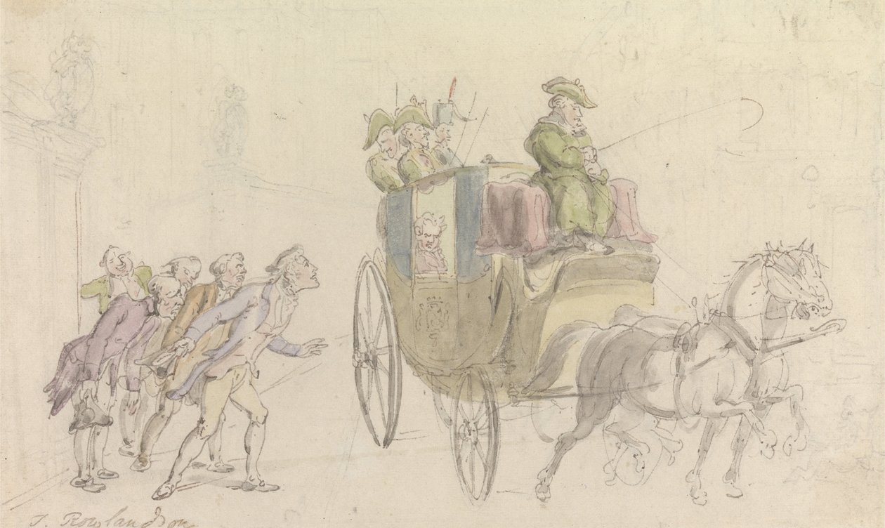 Le vicaire de Wakefield - Assistance à un noble - Thomas Rowlandson