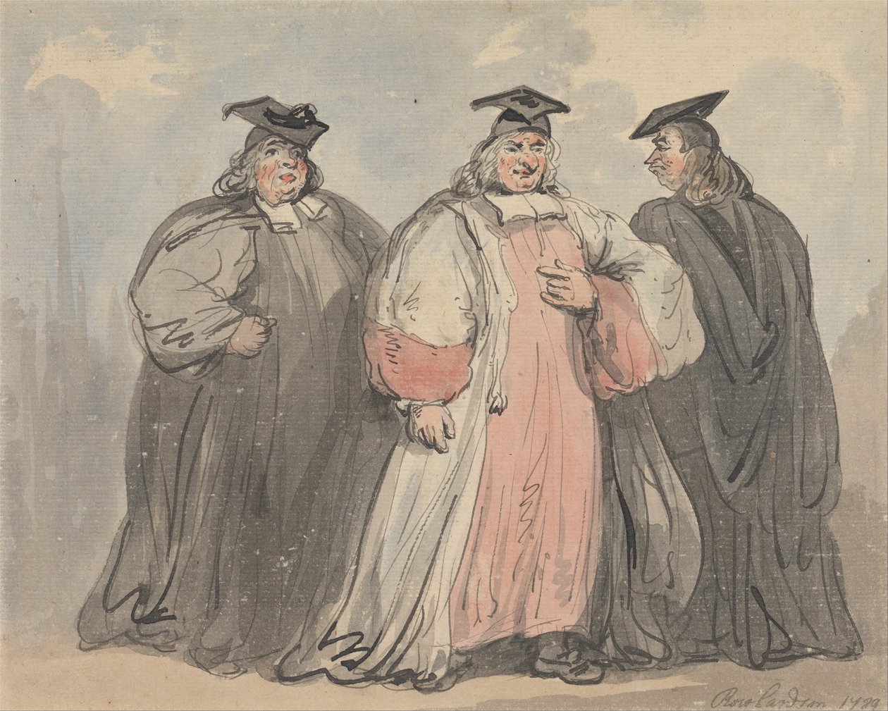 Trois érudits cléricaux - Thomas Rowlandson
